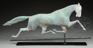 Appraisal: DEXTER RUNNING HORSE WEATHERVANE ATTRIBUTED TO J W FISKE DEXTER