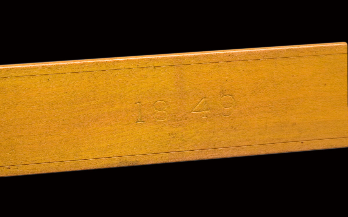 Appraisal: SHAKER RULER CANTERBURY NEW HAMPSHIRE This extraordinary Shaker ruler was