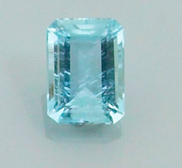 Appraisal: Aquamarine Faceted by August Mayer Idar-Oberstein Germany A pretty sea-blue