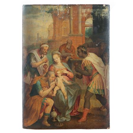 Appraisal: Antwerp Mannerist School th Century Adoration of the Magi Estimate