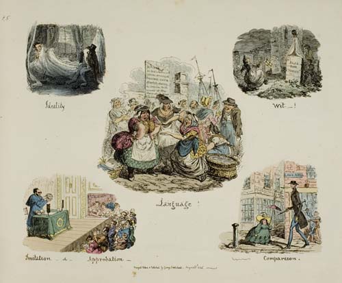 Appraisal: CRUIKSHANK GEORGE Phrenological Illustrations or An Artist's View of the