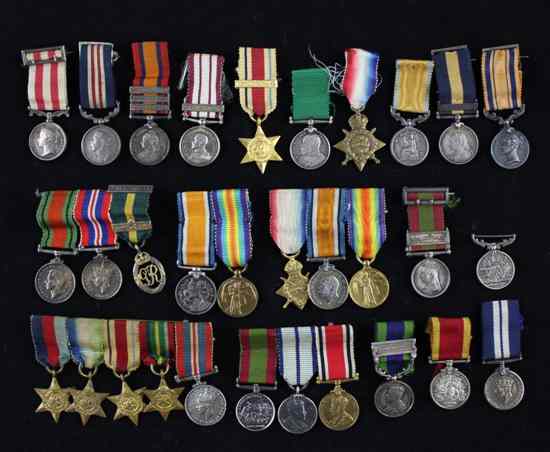 Appraisal: A collection of assorted medal miniatures early Victorian to George