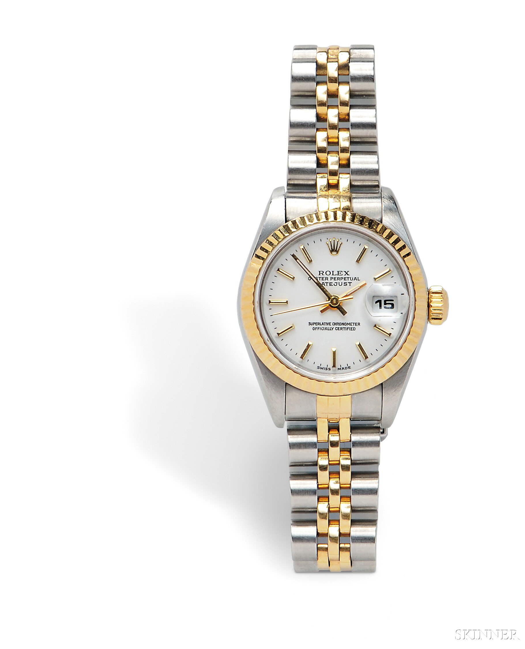 Appraisal: Lady's kt Gold and Stainless Steel Oyster Perpetual Datejust Wristwatch