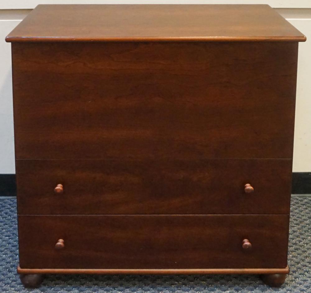 Appraisal: EARLY AMERICAN STYLE STAINED CHERRY AND CEDAR LINED BLANKET CHEST