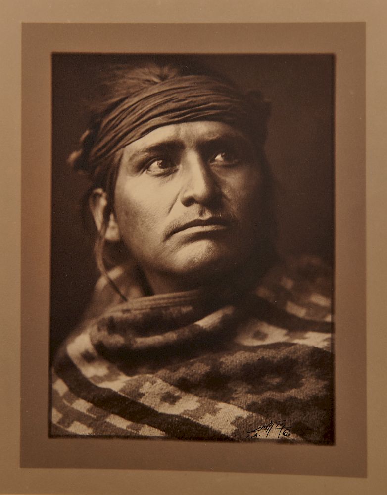 Appraisal: EDWARD SHERIFF CURTIS American - Chief of the Desert double