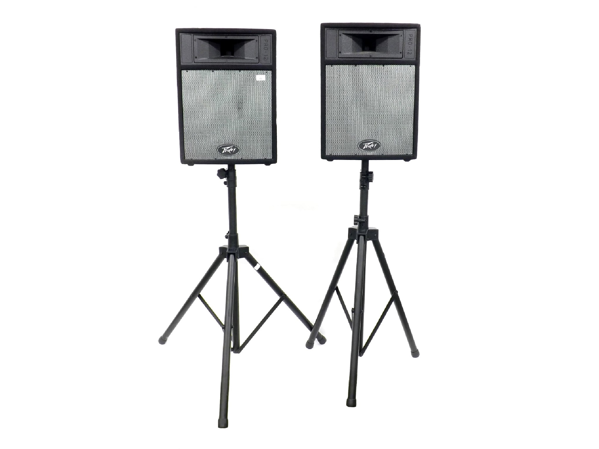 Appraisal: Pair of Peavey Pro- PA speakers with stands