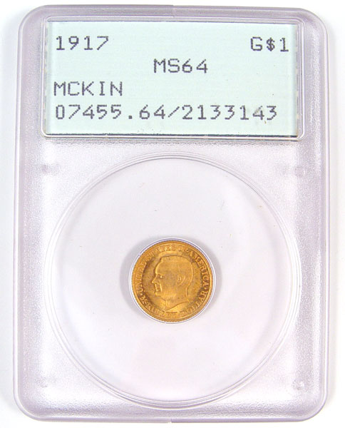 Appraisal: MCKINLEY GOLD PCGS MS Graded from PCGS MS Please see