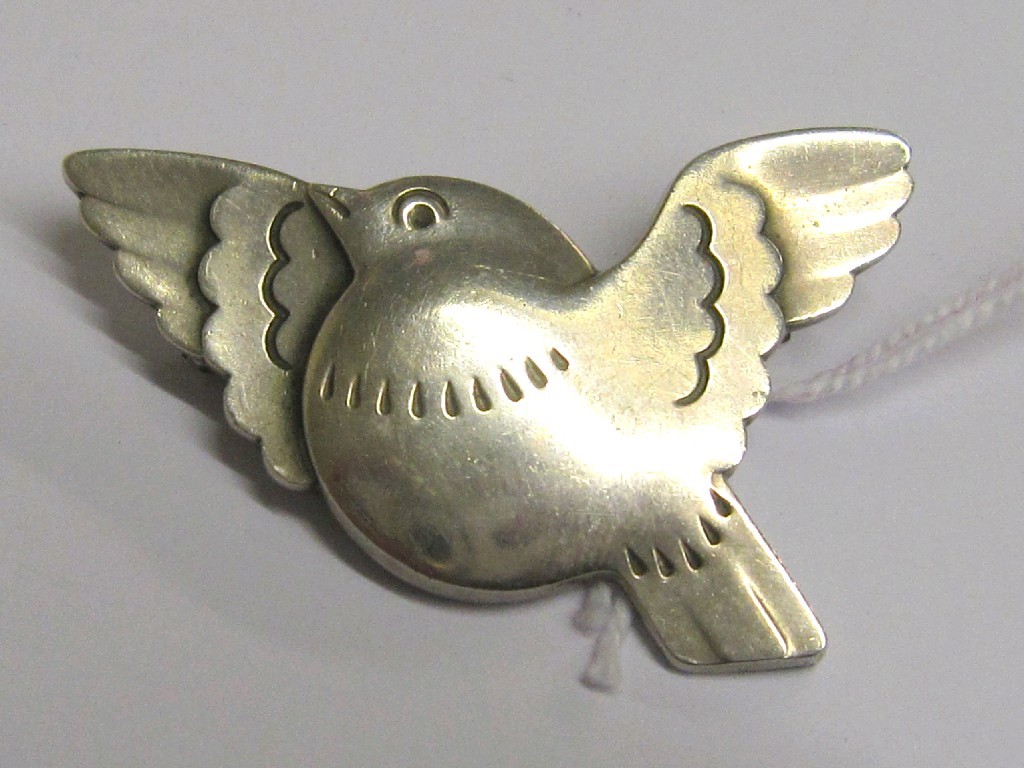 Appraisal: Georg Jensen silver bird brooch serial number