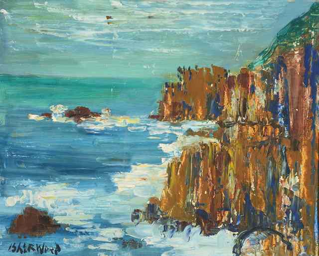 Appraisal: LAWRENCE JAMES ISHERWOOD - 'Lands End' signed oils on board