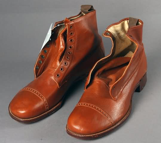 Appraisal: pair of WWI Officers leather dress shoes Never worn no