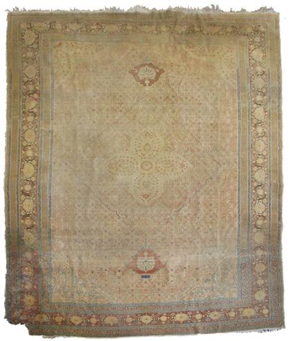 Appraisal: Tabriz carpet northwest persia circa late th century ft x