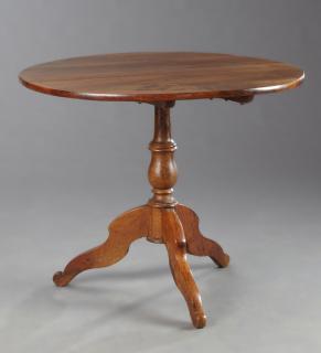 Appraisal: French Louis Philippe Carved Rosewood Tilt Top Tab French Louis