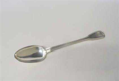 Appraisal: William IV sterling silver 'fiddle and thread' pattern basting spoonpaul