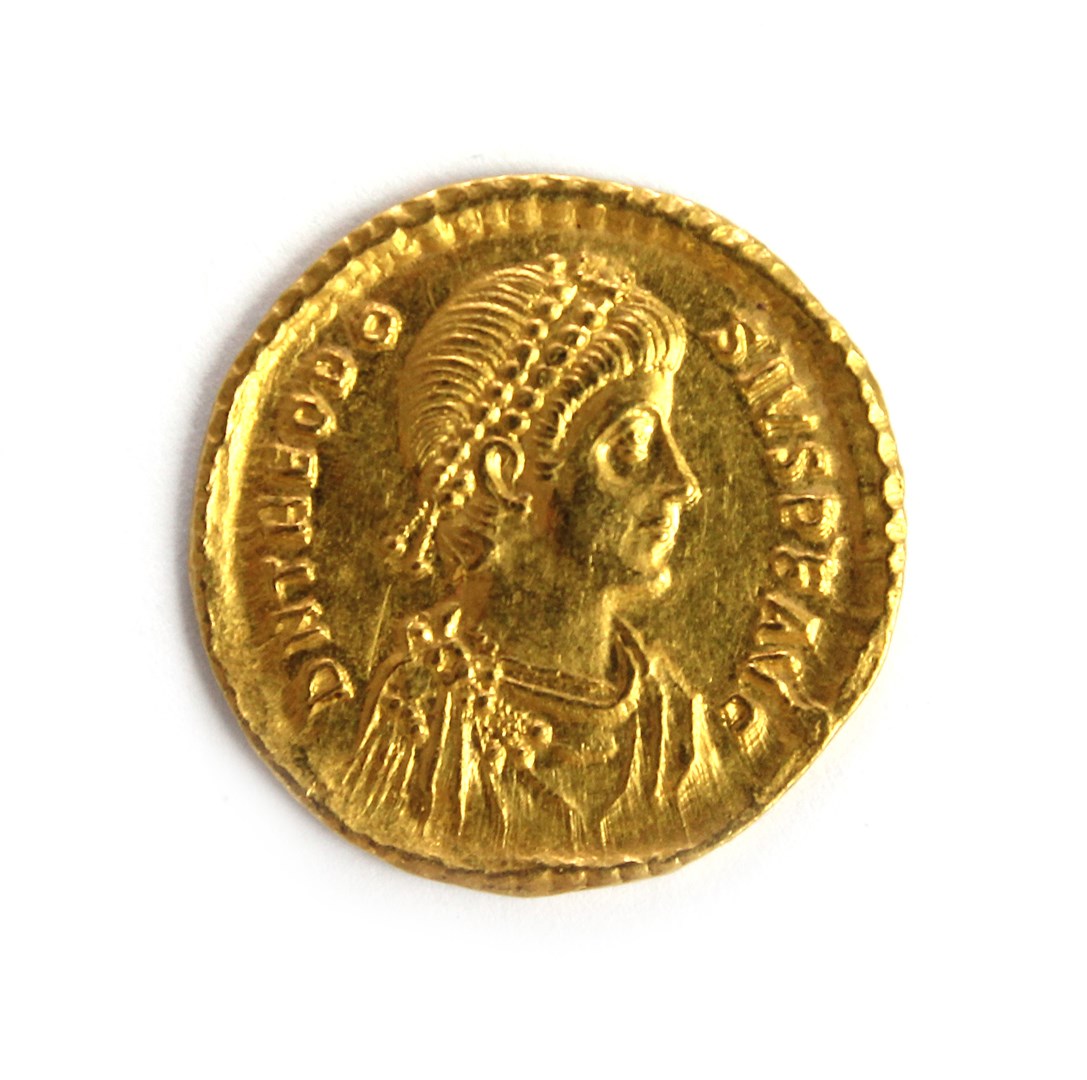 Appraisal: Roman Empire Theodosius I AD - gold Solidus Constantinople mint