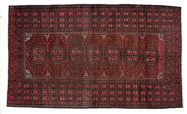 Appraisal: TURKEMAN OR CAUCASIAN RUG Northwestern or Eastern Iran or Turkey