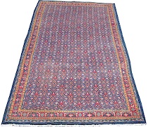 Appraisal: A Fine Blue Bijar A Fine Bijar rug with a