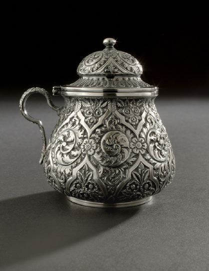 Appraisal: Good American Sterling Silver Orientalist Mustard Pot fourth quarter th