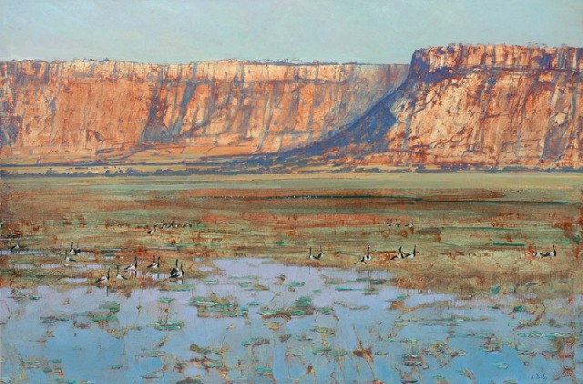 Appraisal: Brendan Darby born Kakadu Landscape oil on canvas signed 'B