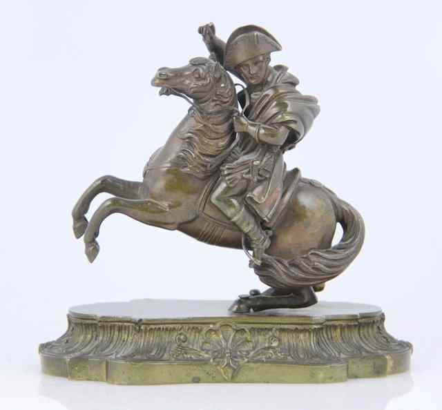 Appraisal: A th Century bronze of Napoleon on Marengo after Jacques-Louis