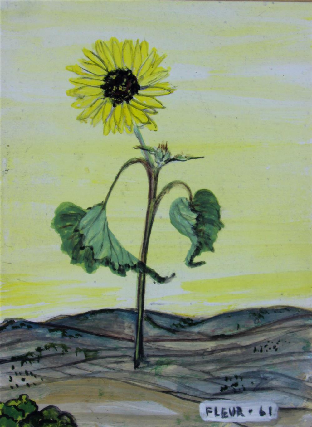 Appraisal: FLEUR FENTON COWLES AMERICAN - SUNFLOWER along with three FLAIR