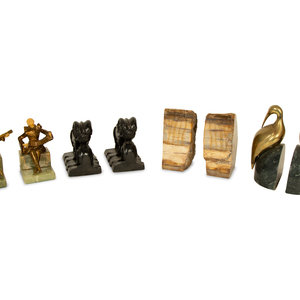 Appraisal: Four Pairs of Bookends th Century comprising a pair of