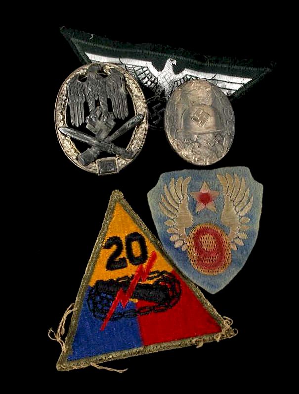 Appraisal: US Nazi World War Era Badges Patches Available in this