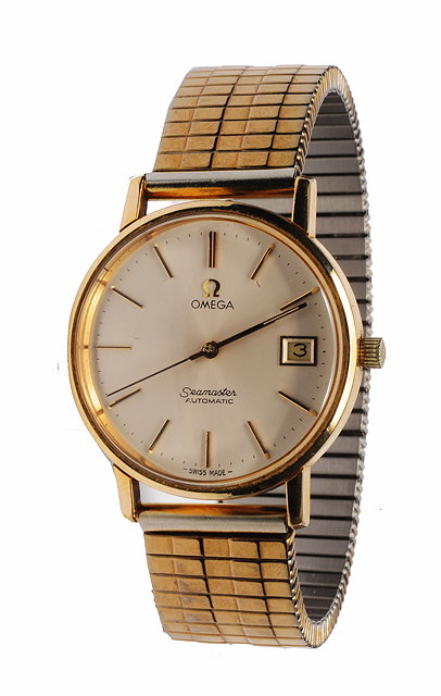 Appraisal: A GOLD PLATED GENTLEMAN'S OMEGA SEAMASTER AUTOMATIC WRIST WATCH