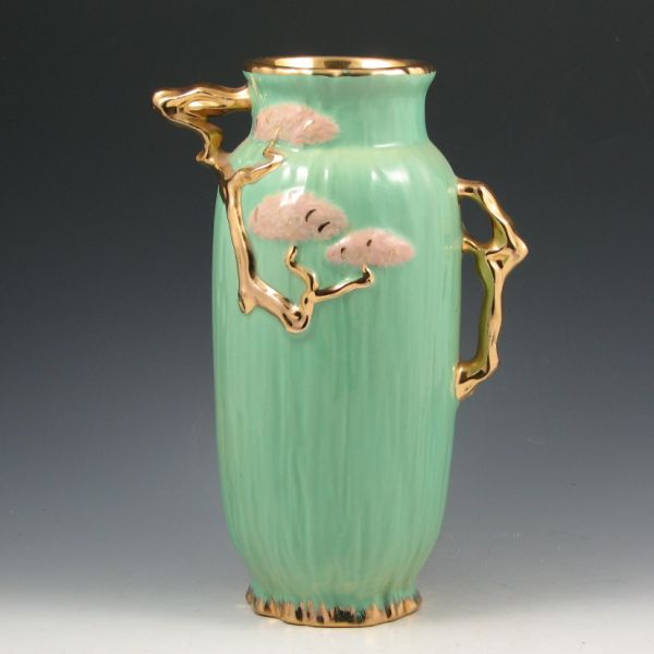 Appraisal: Roseville Ming Tree vase in light green with highly uncommon