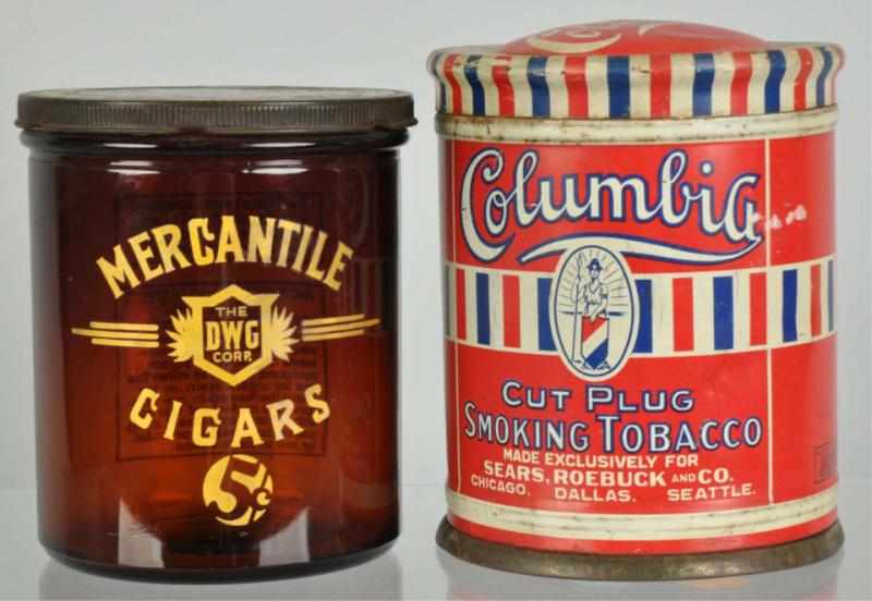 Appraisal: Lot of Tobacco Pieces Description Includes one Mercantile Cigar Jar