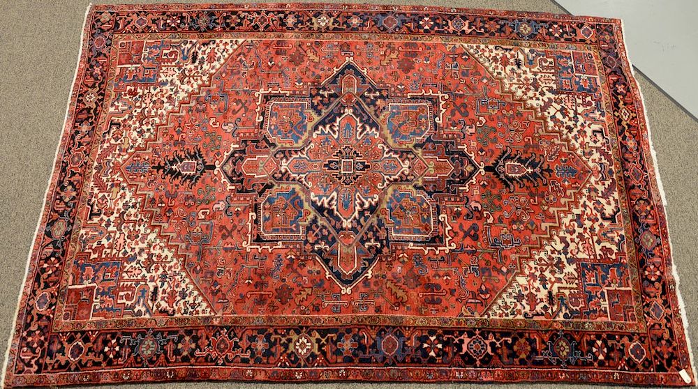 Appraisal: Heriz Oriental carpet ' x ' Heriz Oriental carpet '