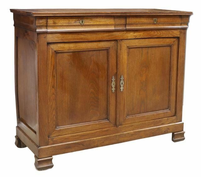 Appraisal: French Louis Philippe period oak sideboard mid th c the