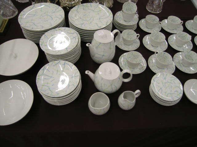 Appraisal: pc Rosenthal Threads China Service for Art Moderne with servers