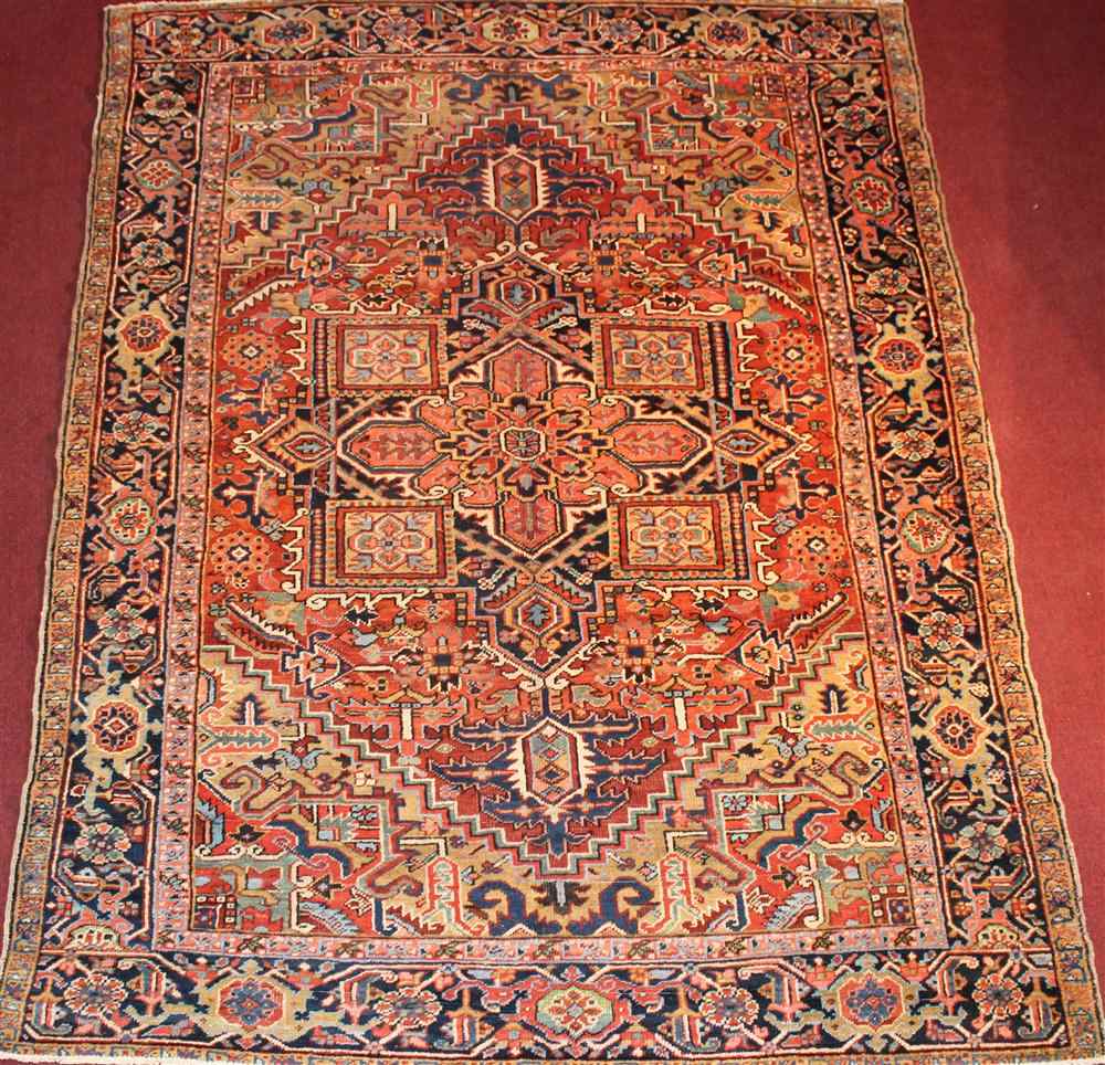 Appraisal: HERIZ RUG approx ' '' x ' retail tag Provenance