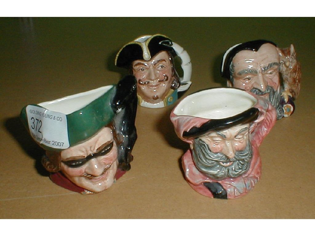 Appraisal: Four mini Royal Doulton Character Jug - Dick Turpin Falstaff