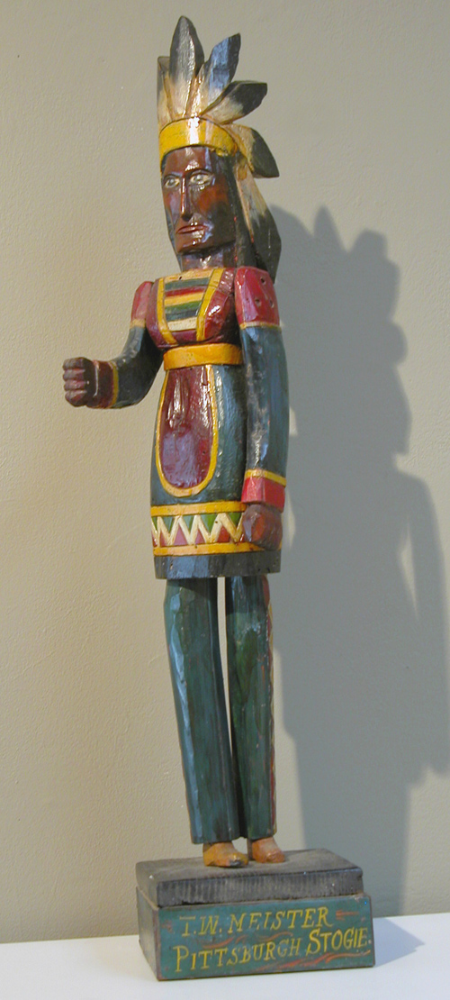 Appraisal: Polychromed Carved Cigar Store Indian from T W Meister Pittsburgh