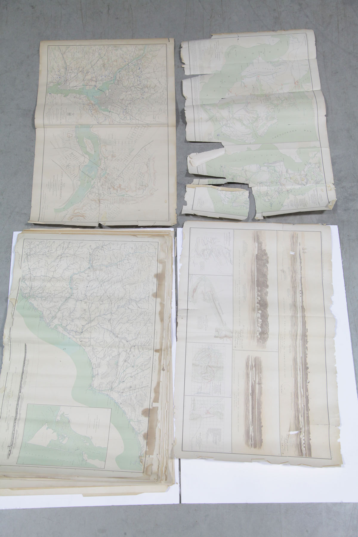 Appraisal: GROUP OF CIVIL WAR MAPS New York late th early