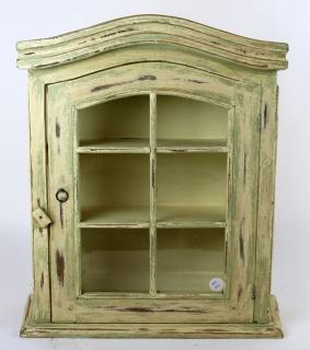 Appraisal: Vintage painted spice cabinet Vintage painted spice cabinet h x