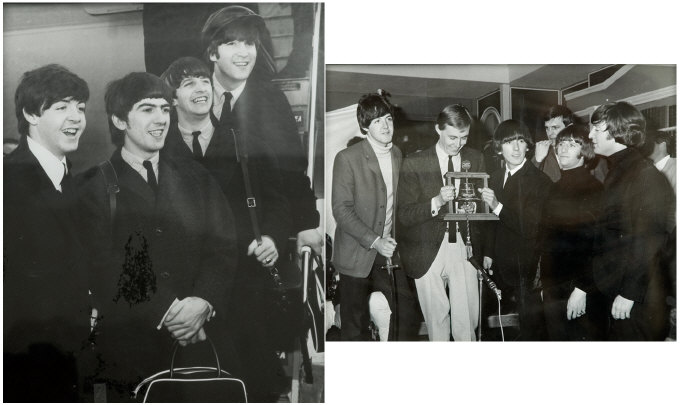 Appraisal: The Beatles Two x inch Photos 's Unpublished Framed