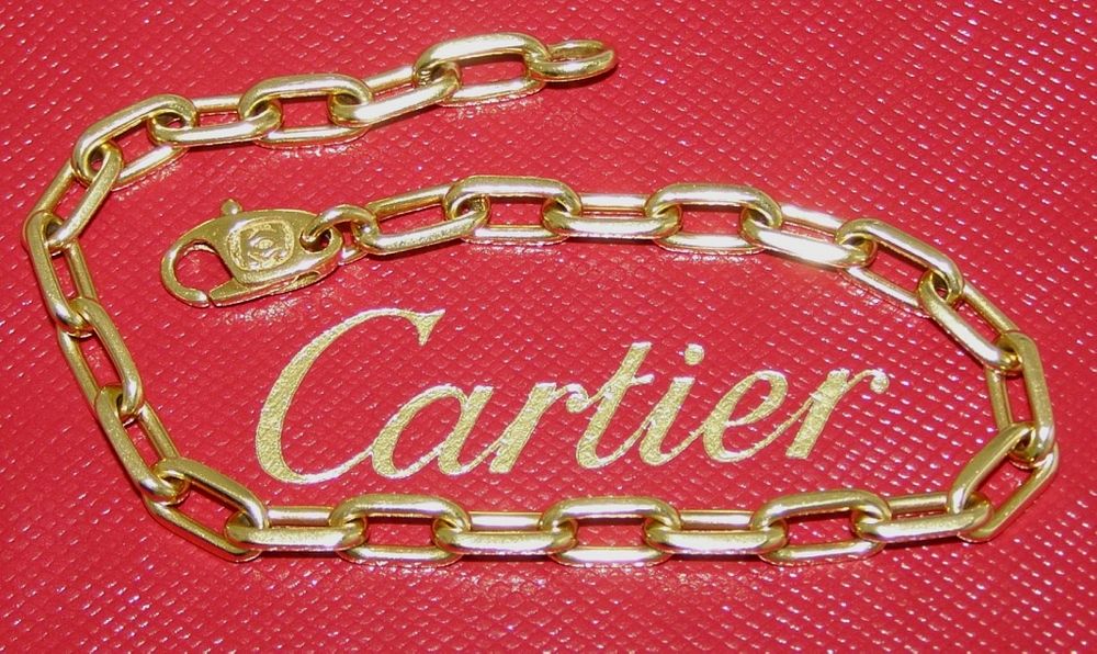 Appraisal: Cartier k Link Chain Bracelet Retail Cartier k Yellow Gold