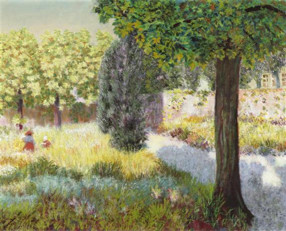 Appraisal: CAMENISCH PAUL Zurich - Basel Garden in summer Oil on