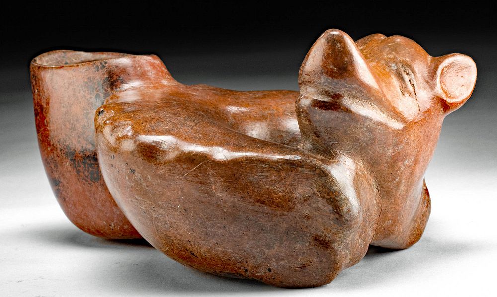 Appraisal: Colima Redware Puppy - Curled Up Pose Pre-Columbian Western Mexico