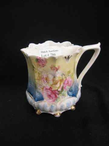 Appraisal: R S Prussia Porcelain Shaving Mug floral isgned l ''