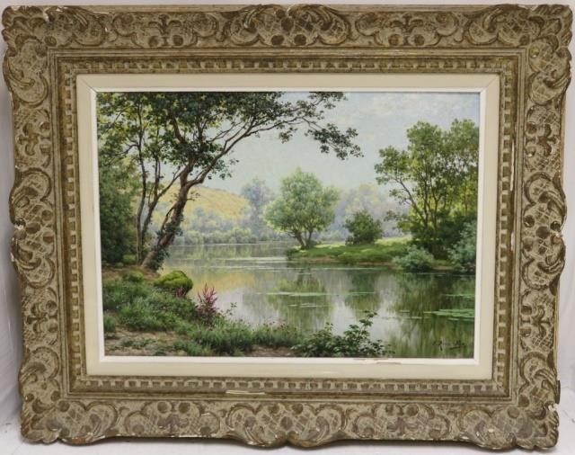 Appraisal: E RENE-HIS RENE CHARLES EDMOND HIS - FRANCE OIL PAINTING