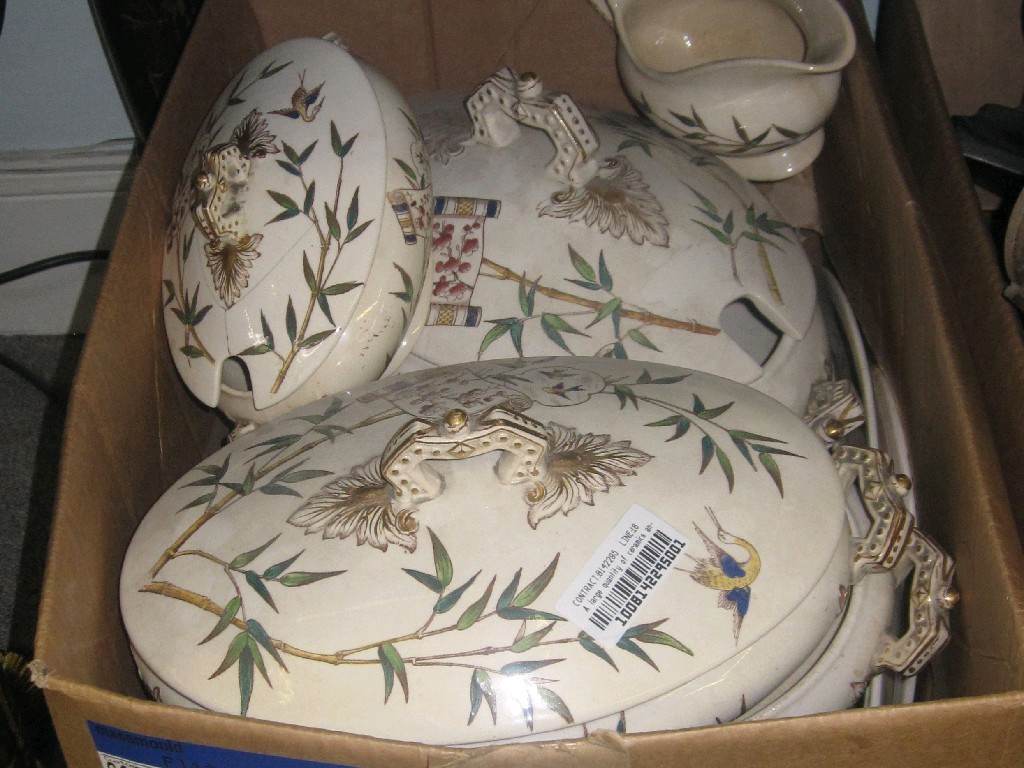 Appraisal: Box of N W P Co 'Tunis' dinnerware to include