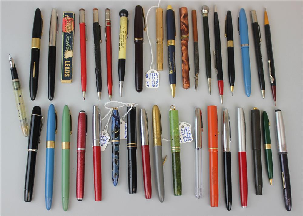 Appraisal: LARGE GROUP OF FOUNTAIN PENS AND MECHANICAL PENCILS including fountain