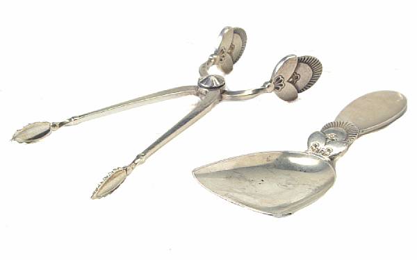 Appraisal: Danish sterling flatware groupGeorg Jensen Copenhagen early th centuryCactus Comprising