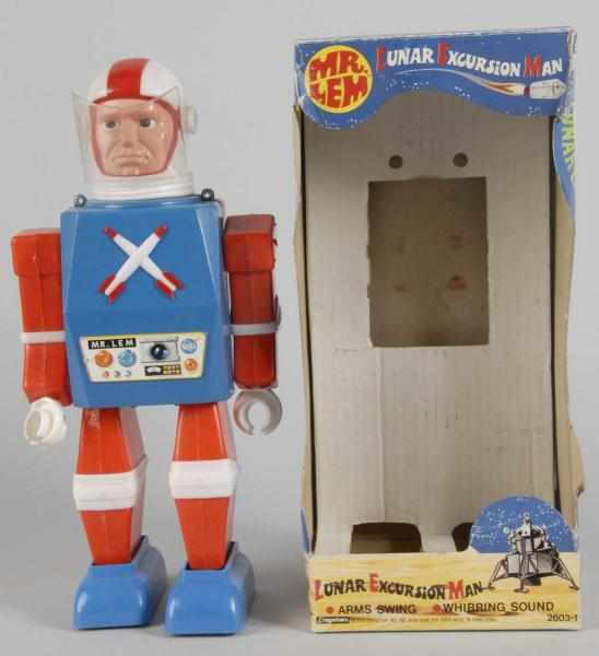 Appraisal: Plastic Cragstan Mr Lem Astronaut Battery-Op Toy Description Circa Made