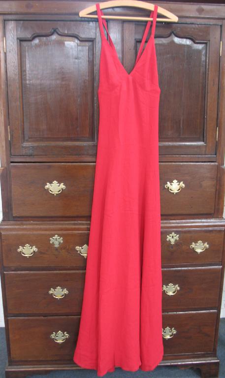 Appraisal: Ossie Clark for Radley A full length red crepe dress