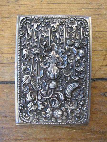 Appraisal: SILVER PLATE CIGARETTE CASE