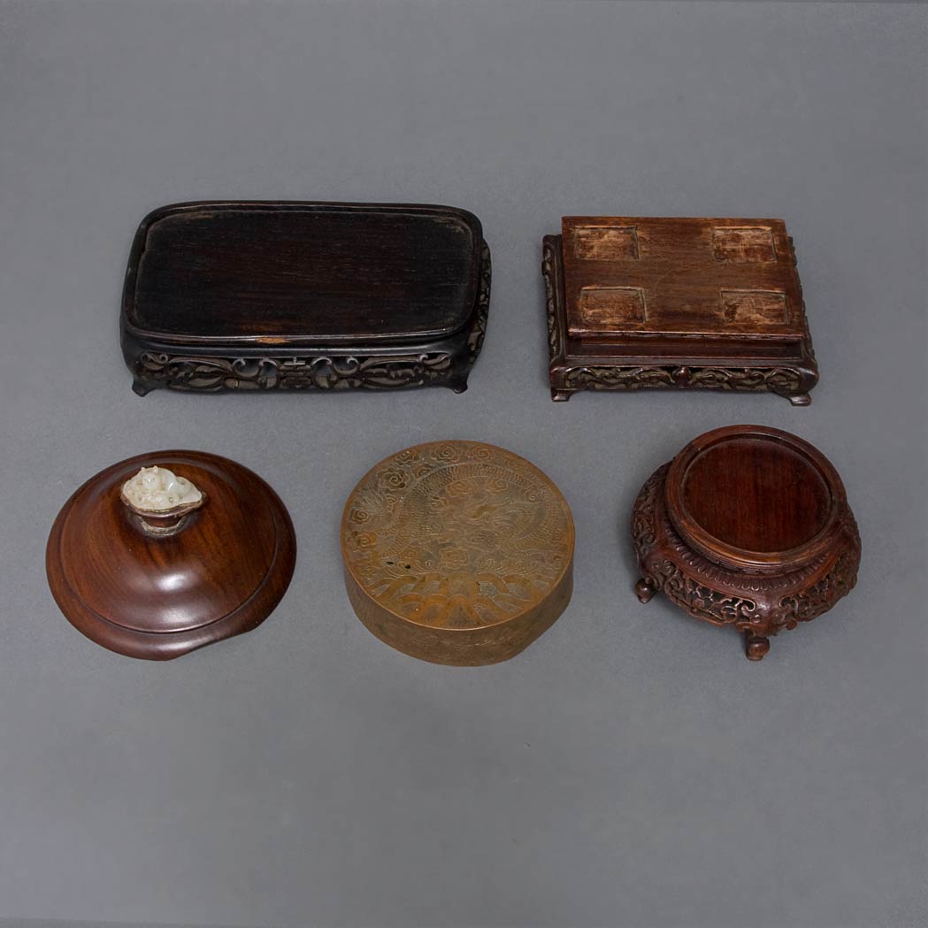 Appraisal: Group of Chinese Wood Stands